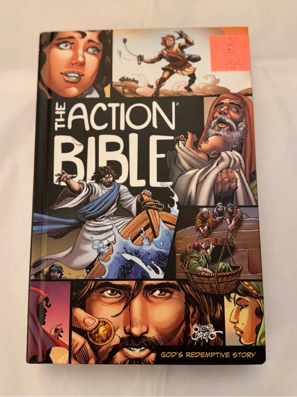 The Action Bible Graphic Novel - Bold Multicolor Comic Cover